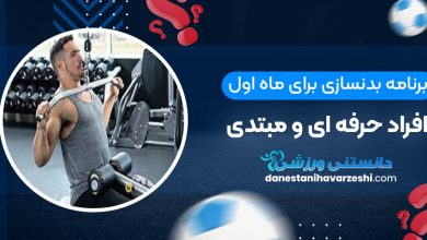 برنامه بدنسازی برای ماه اول افراد حرفه ای و مبتدی