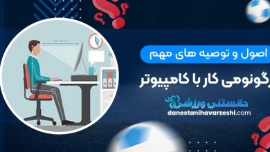اصول و توصیه های مهم ارگونومی کار با کامپیوتر
