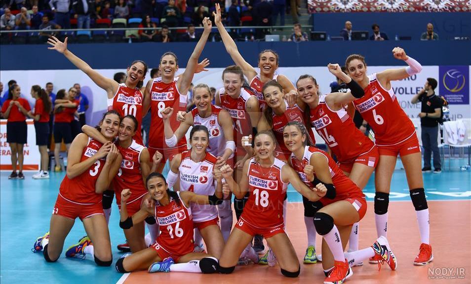 قد بازیکنان والیبال زنان ترکیه