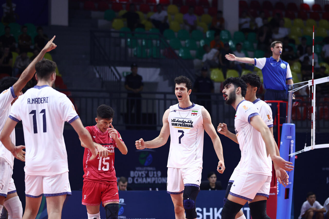 نتیجه بازی والیبال ایران و تونس زیر ۱۹ سال