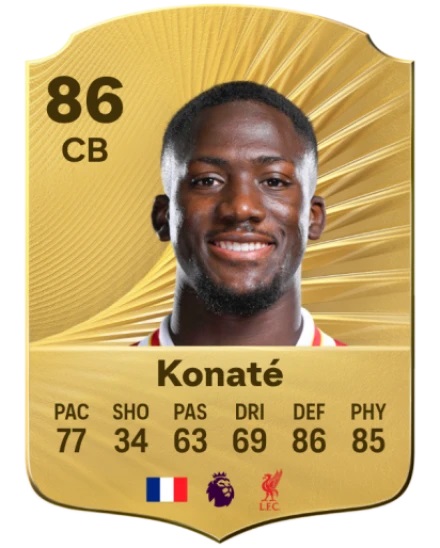 ریتینگ ابراهیم کوناته در FC 26