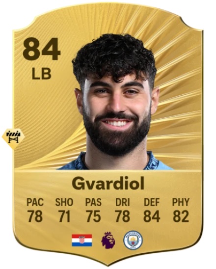 ریتینگ یوشکو گواردیول در f c 26