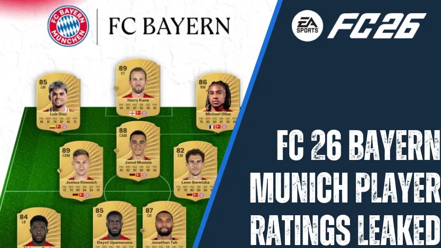 ریتینگ بازیکنان بایرن مونیخ در FC 26