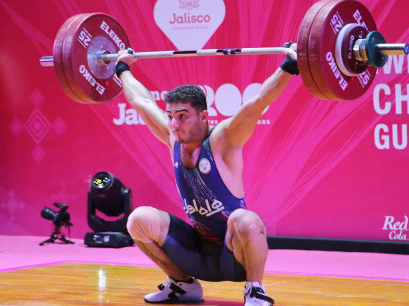 عکس ایلیا صالحی‌پور وزنه بردار