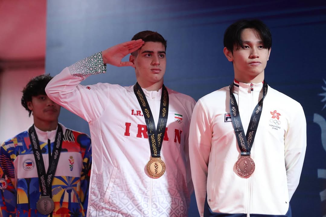 محمد مهدی غلامی شنا مدال طلا محمد مهدی غلامی شنا مدال طلا