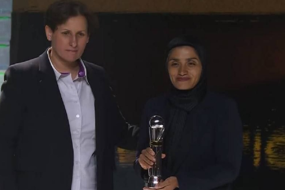 مرضیه جعفری و همسرش