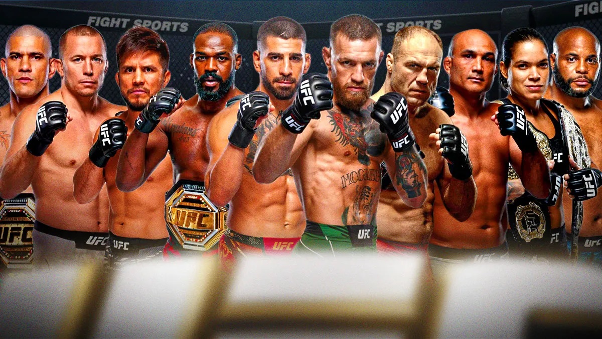 ليست قهرمانان كنوني UFC