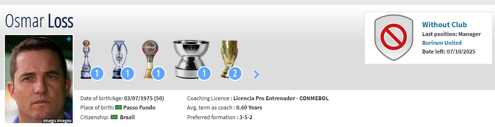 اوسمار ویرا ترانسفر مارکت