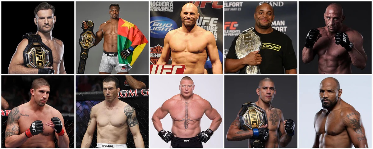 جدول قهرمانان UFC