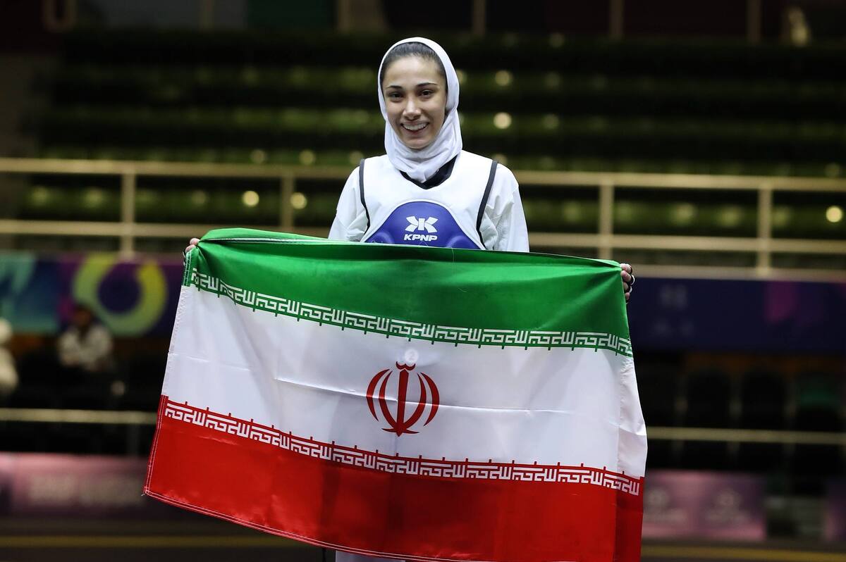 ساینا کریمی یازدهمین طلای ایران را گرفت ساینا کریمی یازدهمین طلای ایران را گرفت