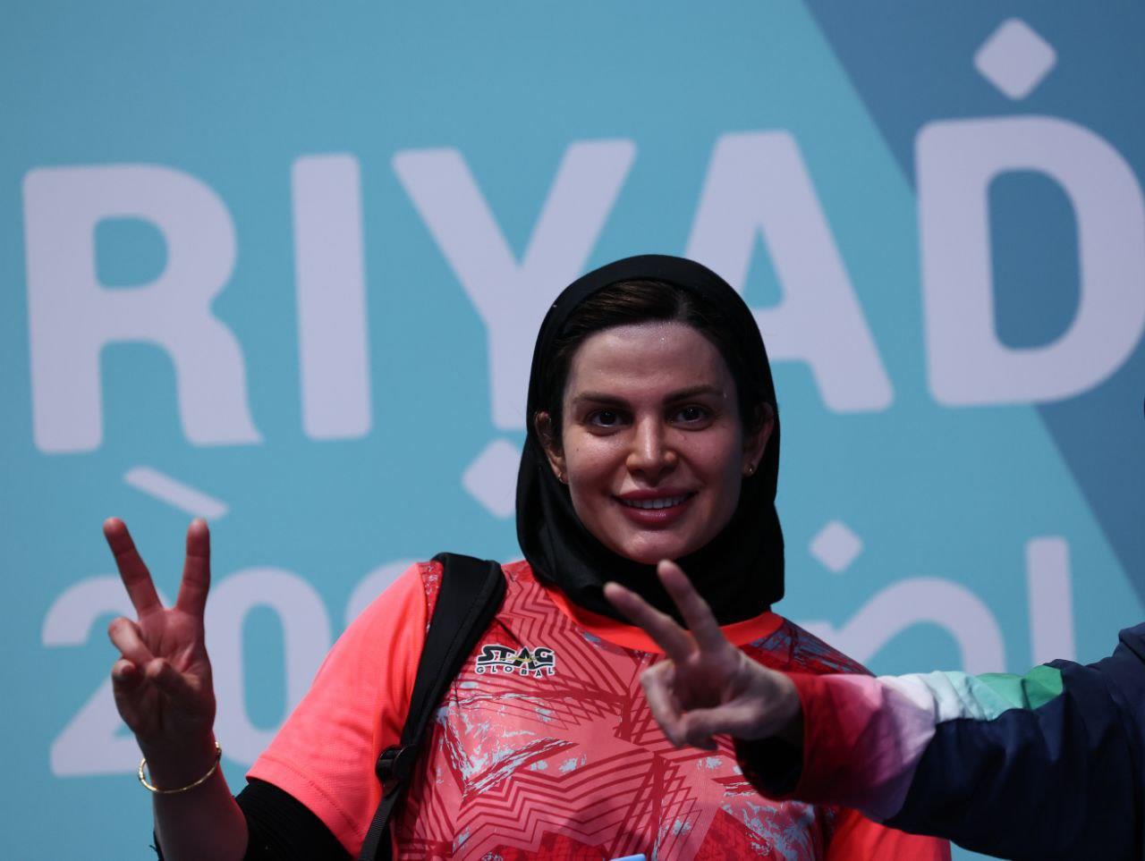 ندا شهسواری با پیروزی مقابل هند زازا طلا گرفت ندا شهسواری با پیروزی مقابل هند زازا طلا گرفت