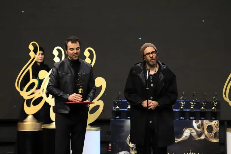 بابک حمیدیان و بهزاد خلج در مراسم حافظ