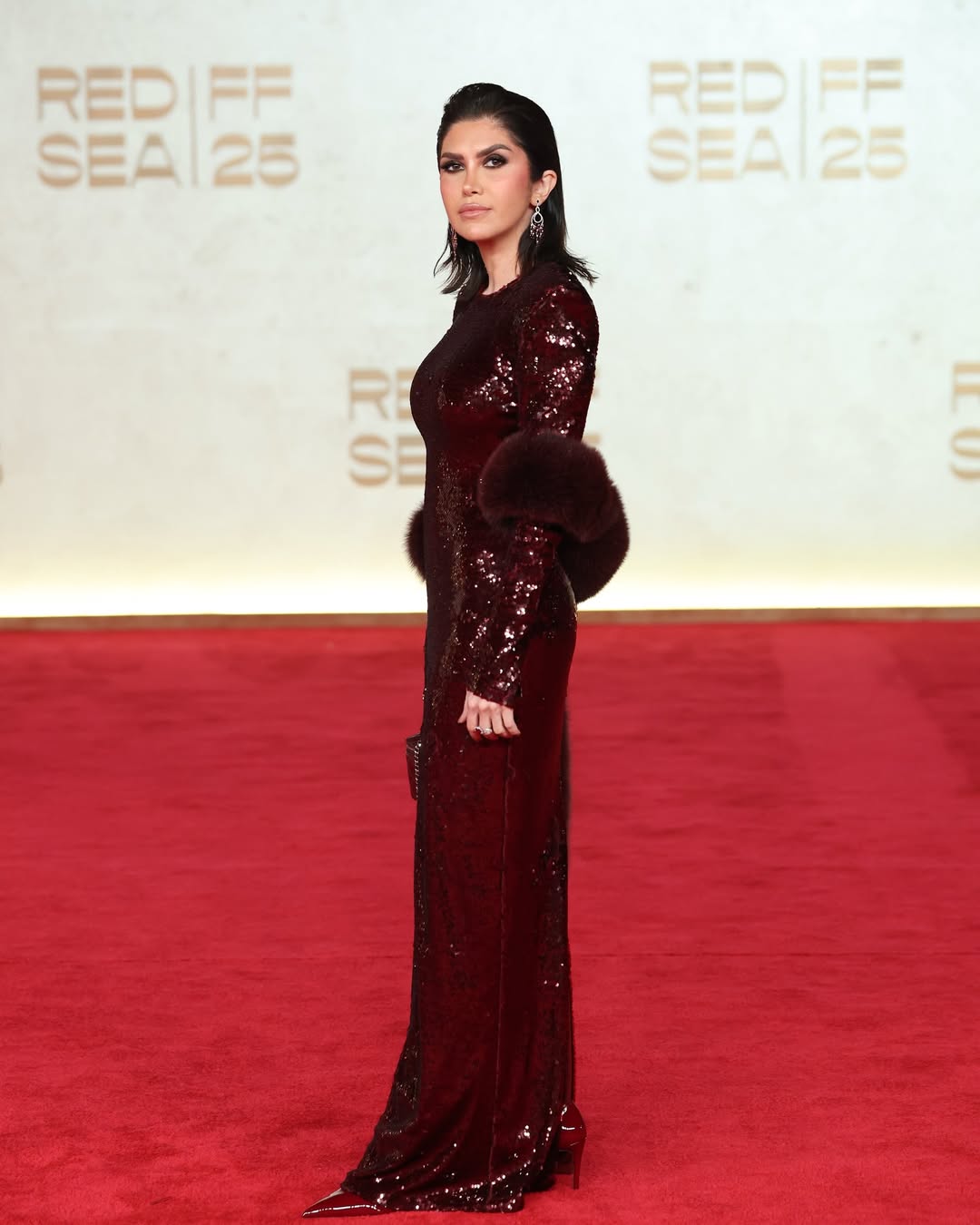 طراح لباس ایرانی روی فرش قرمز عربستان طراح لباس ایرانی روی فرش قرمز عربستان