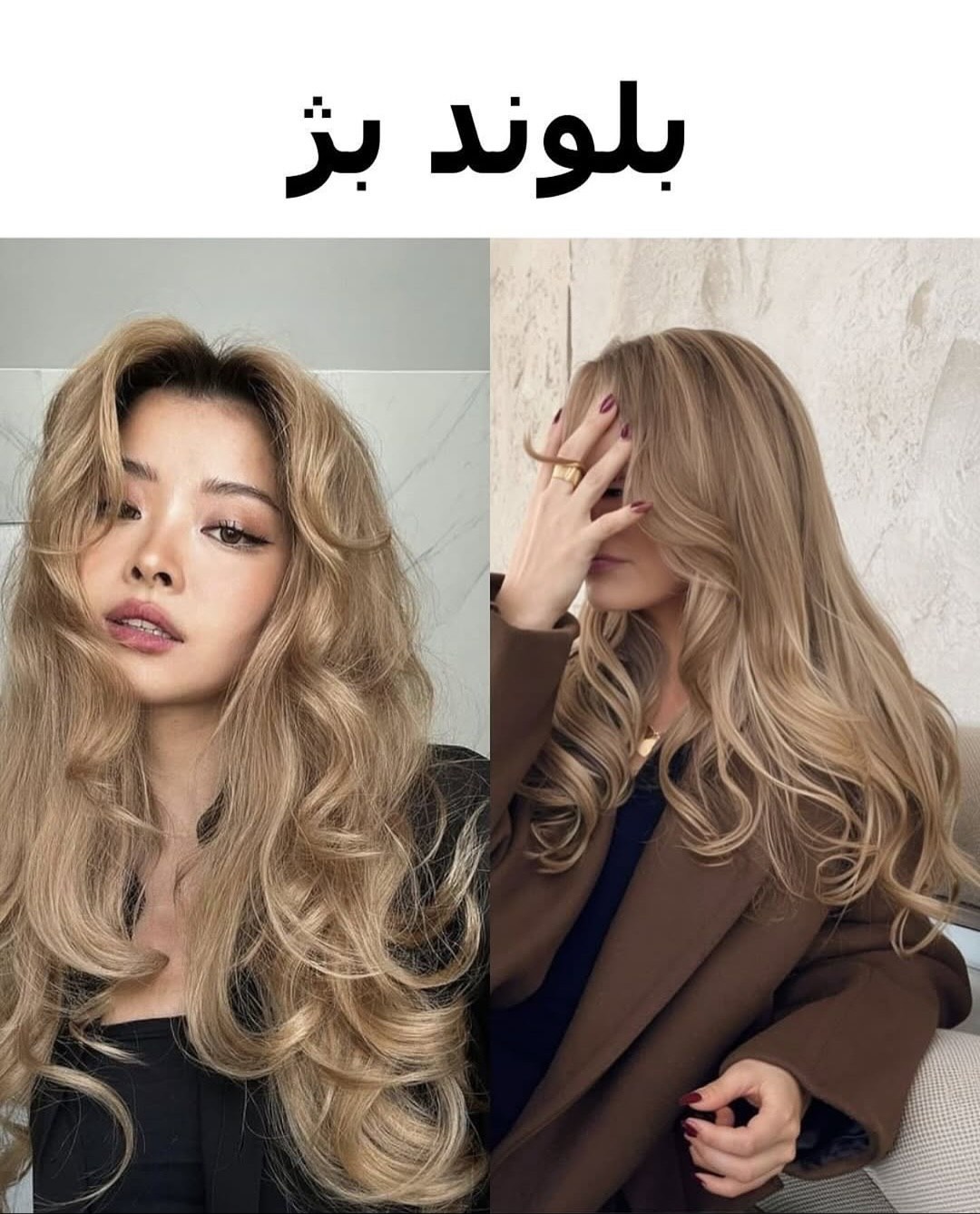 رنگ مو بلوند بژ رنگ مو بلوند بژ