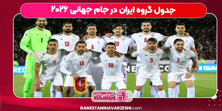جدول گروه ایران در جام جهانی ۲۰۲۶
