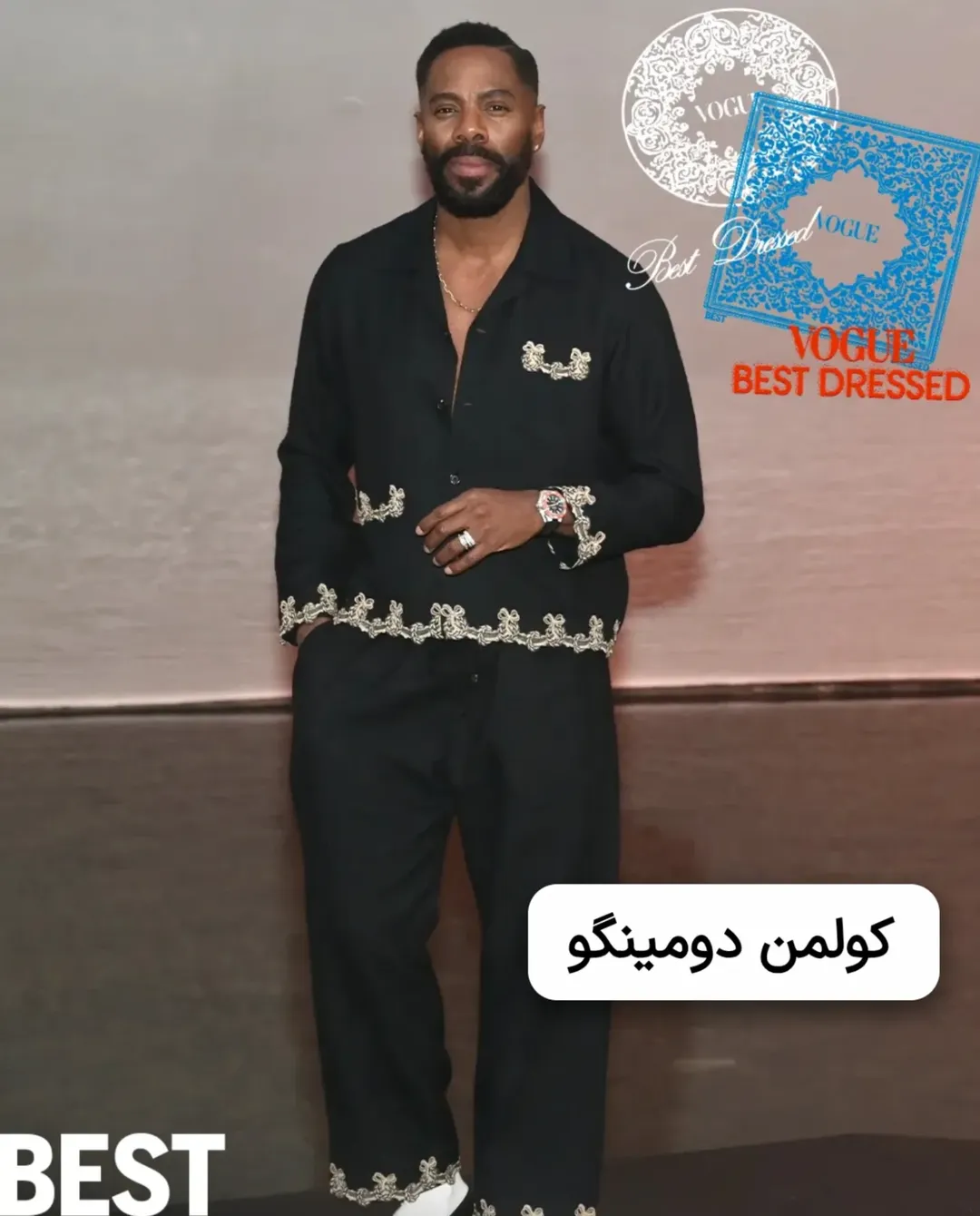 کولمن دومینگو در فهرست خوشاستایلهای ووگ کولمن دومینگو در فهرست خوشاستایلهای ووگ