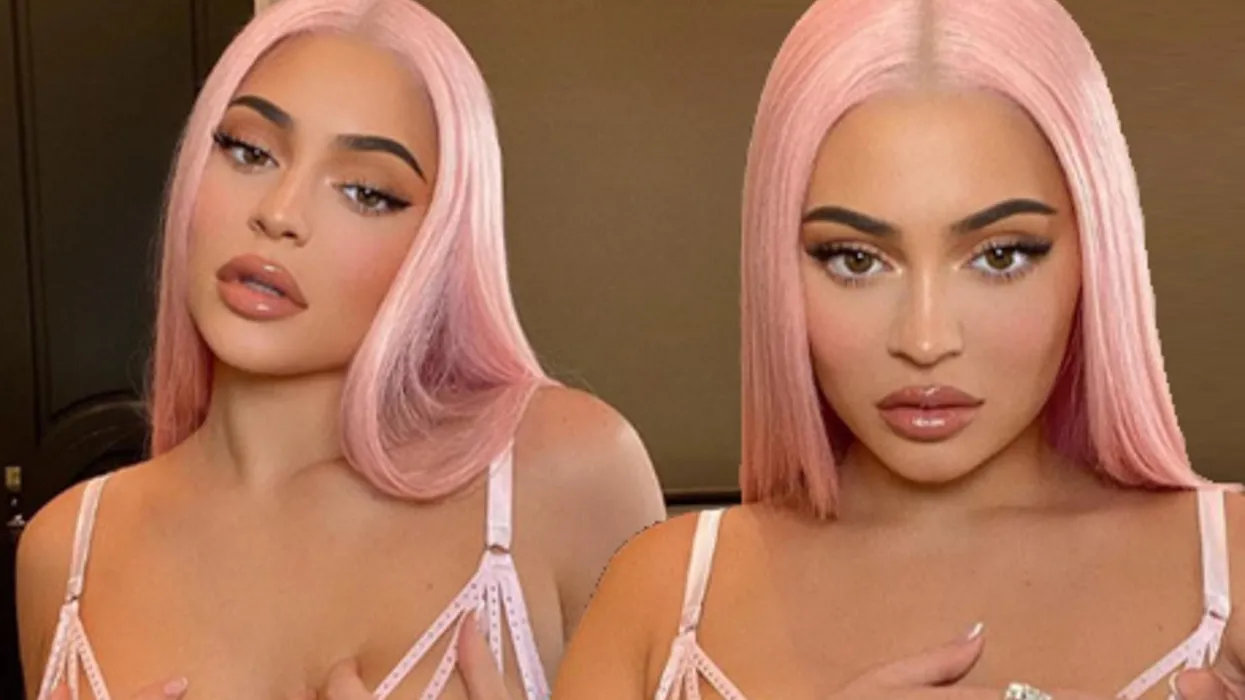 کایلی جنر با موهای صورتی