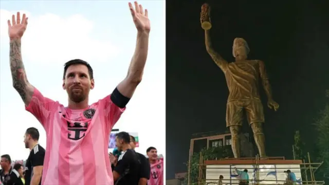 مسی در هند مجسمه عظیم او رونمایی شد مسی در هند مجسمه عظیم او رونمایی شد