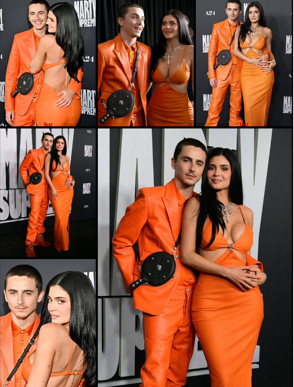 استایل ست نارنجی تیموتی و کایلی سوژه شد استایل ست نارنجی تیموتی و کایلی سوژه شد