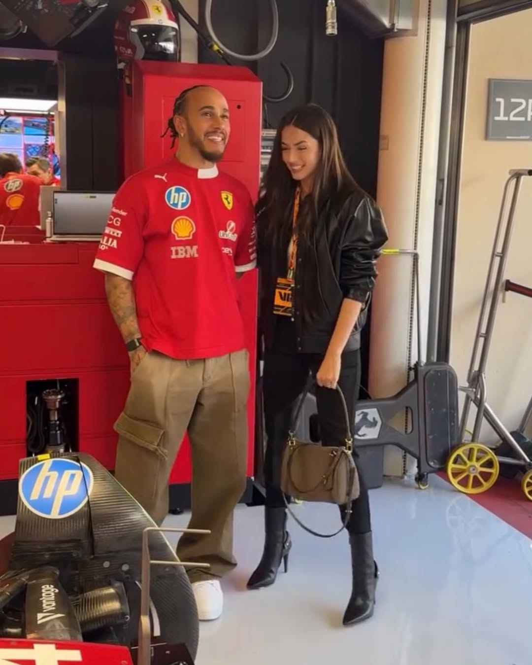 دیدار ستاره هالیوود با قهرمان فرمول یک در ابوظبی