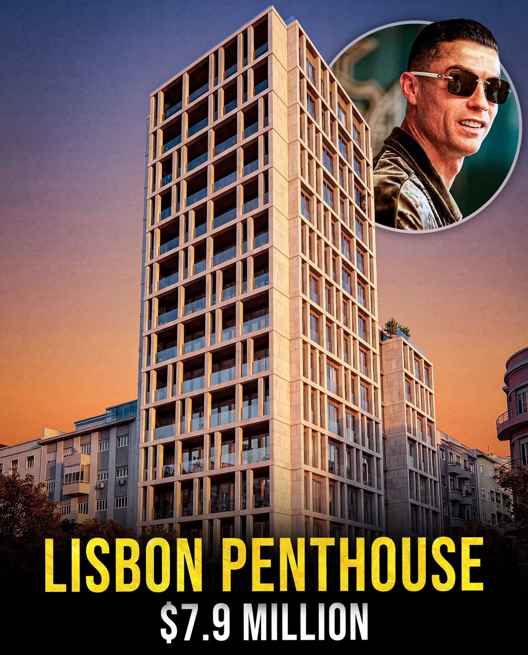 پنت هاوس لاکچری رونالدو در لیسبون