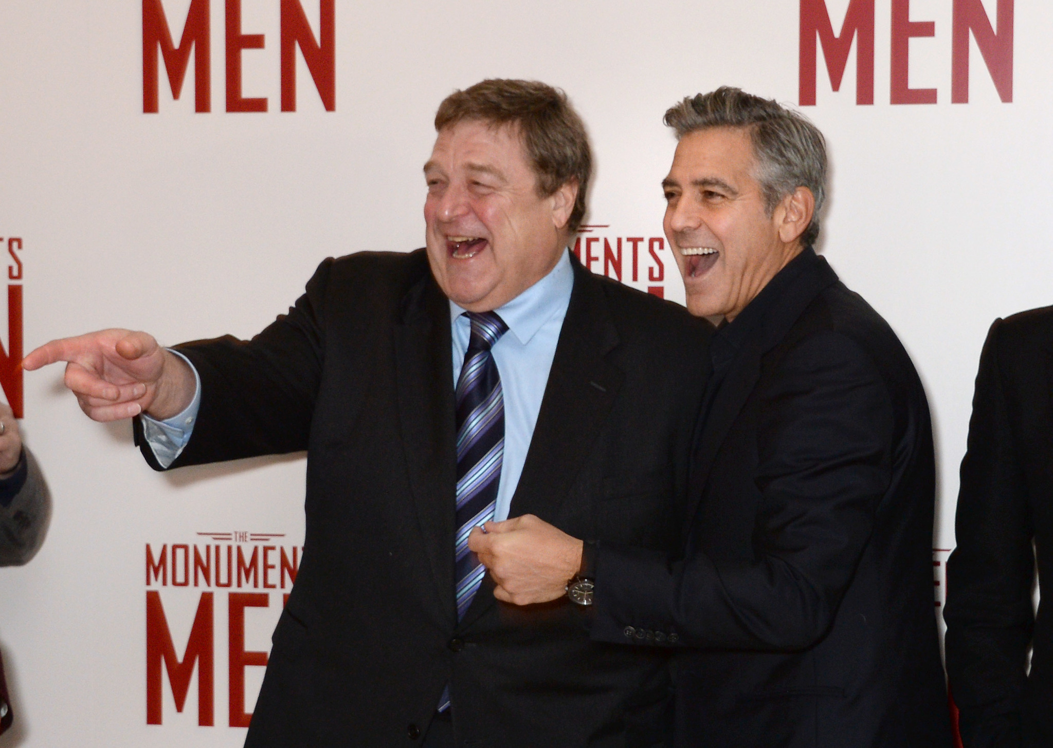 جرج کلونی با جان گودمن جرج کلونی با جان گودمن