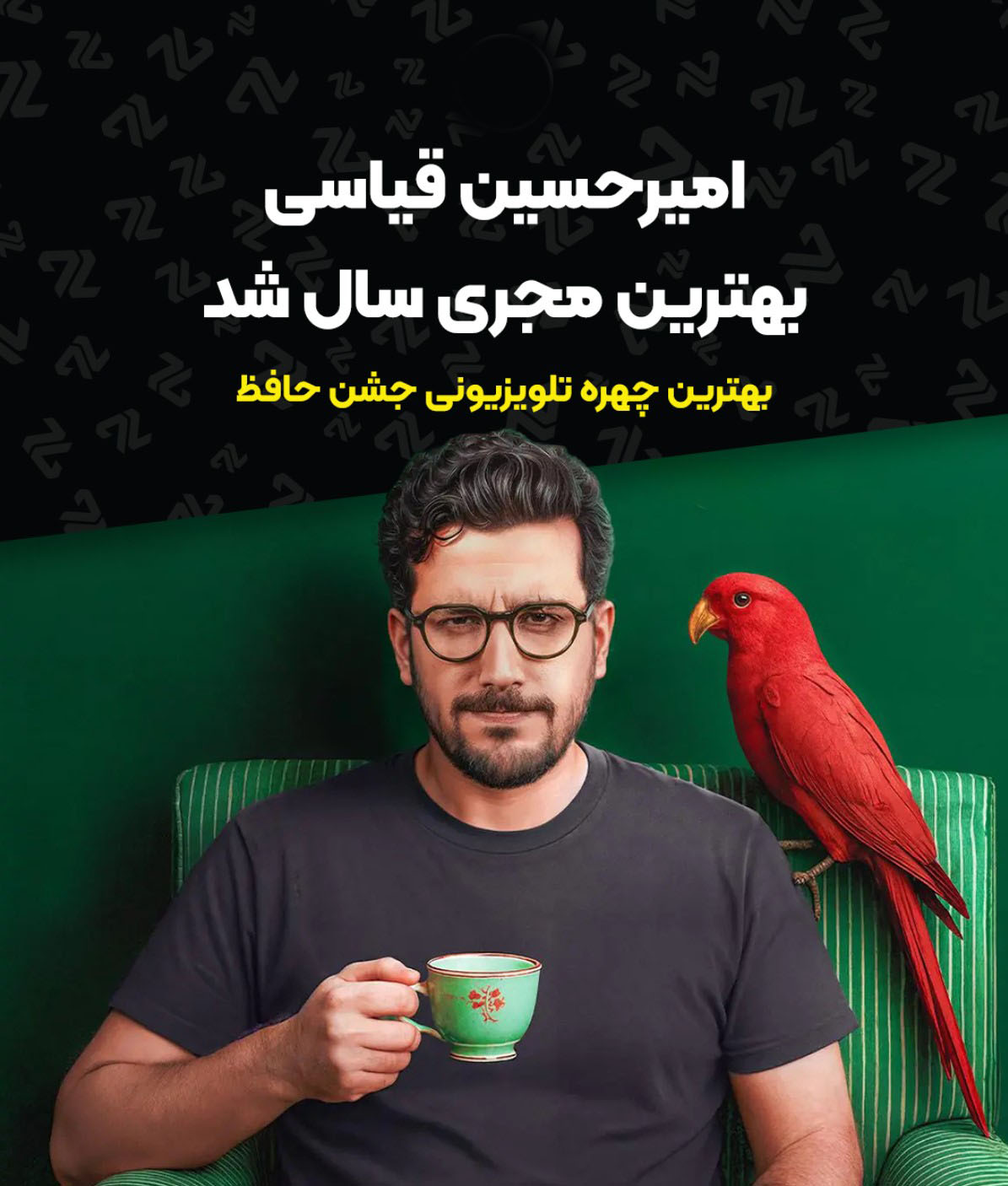 امیرحسین قیاسی برنده جایزه تلویزیونی سال امیرحسین قیاسی برنده جایزه تلویزیونی سال