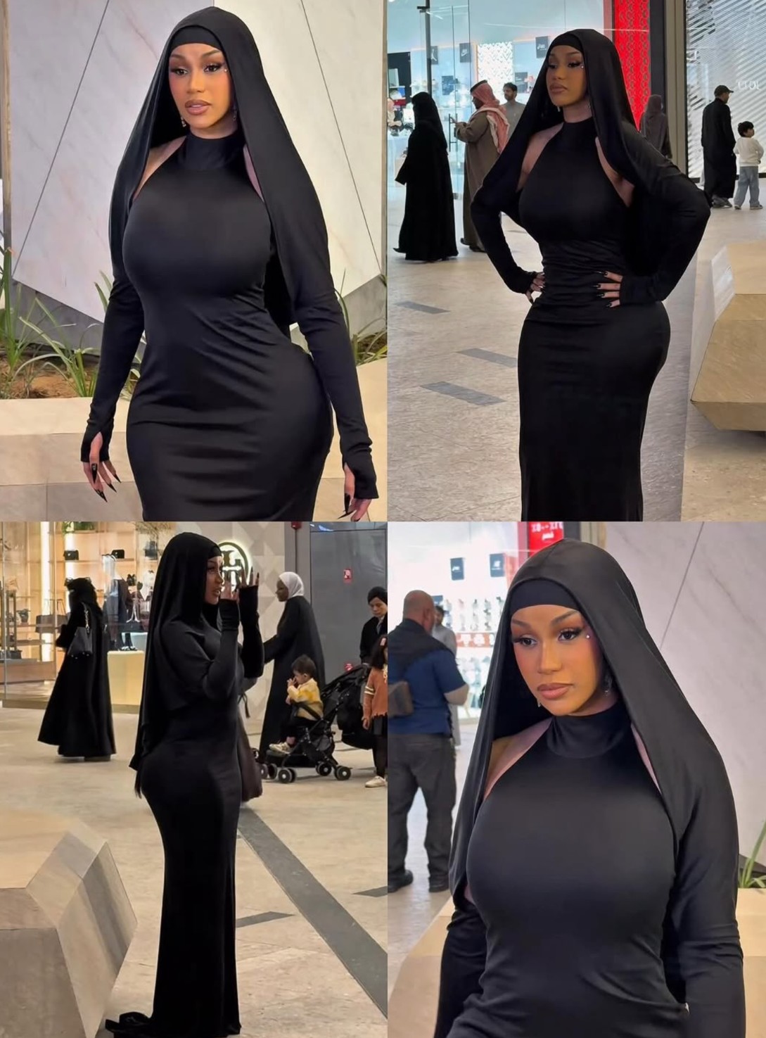 تصاویر کاردیبی با پوشش متفاوت در عربستان تصاویر کاردیبی با پوشش متفاوت در عربستان