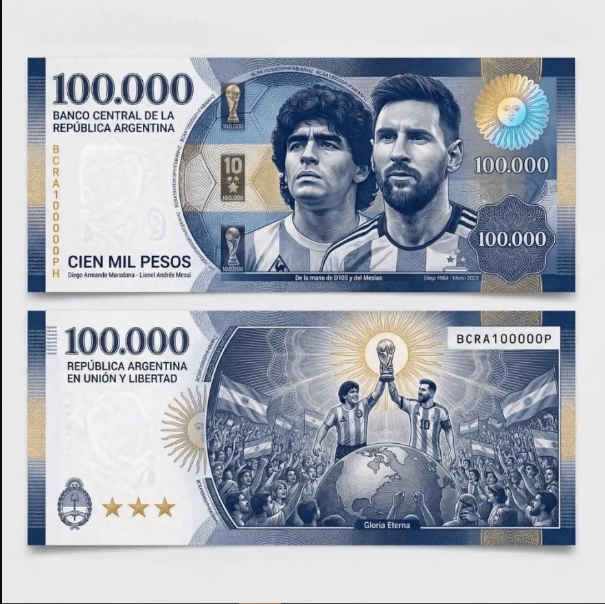 طراحی اسکناس تاریخی فوتبال آرژانتین طراحی اسکناس تاریخی فوتبال آرژانتین