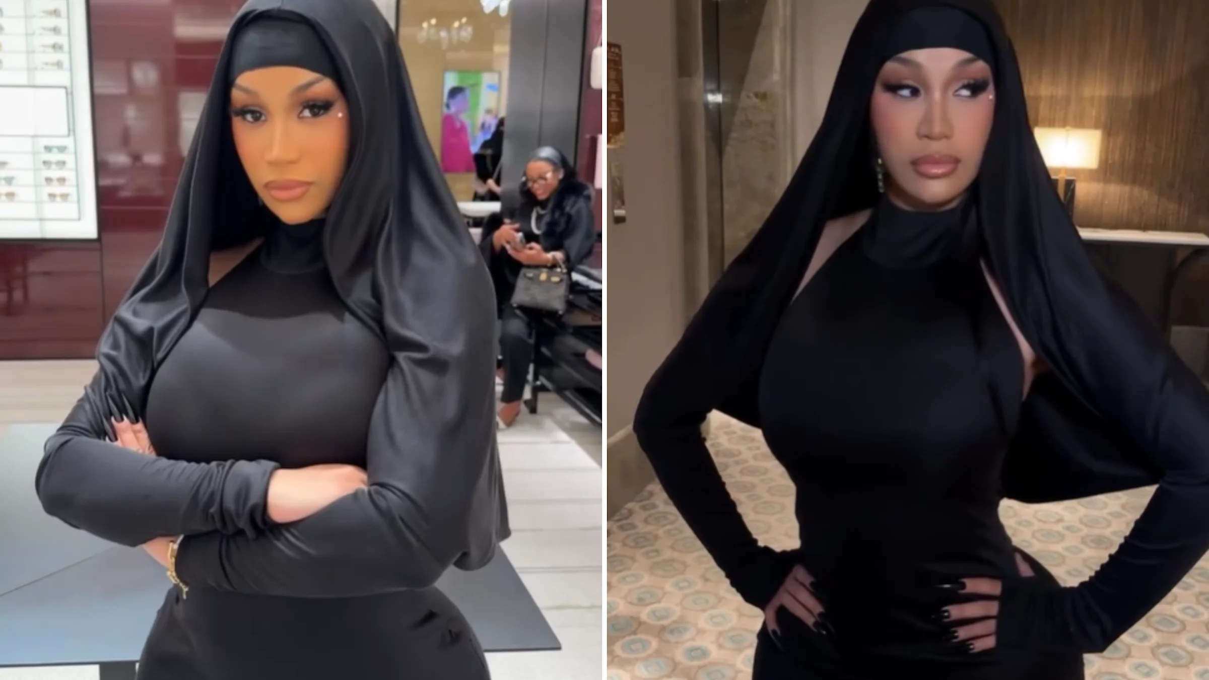 عکس با حجاب کاردیبی در عربستان عکس با حجاب کاردیبی در عربستان