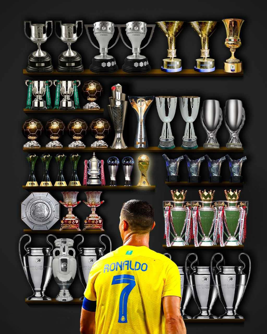 افتخارات و جام های رونالدو