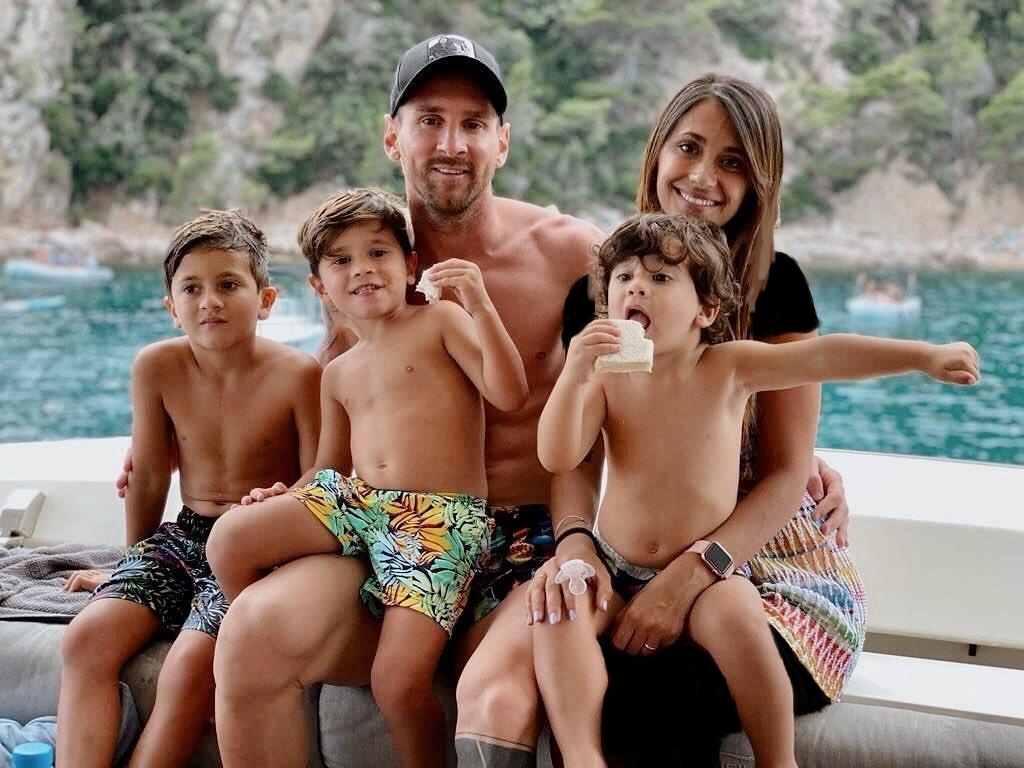 عکس خانوادگی لیونل مسی