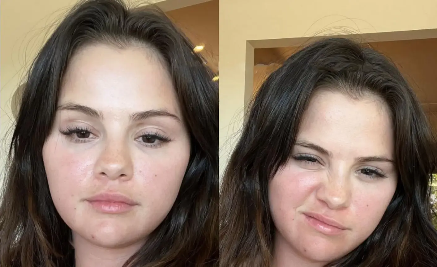 سلنا گومز بدون آرایش