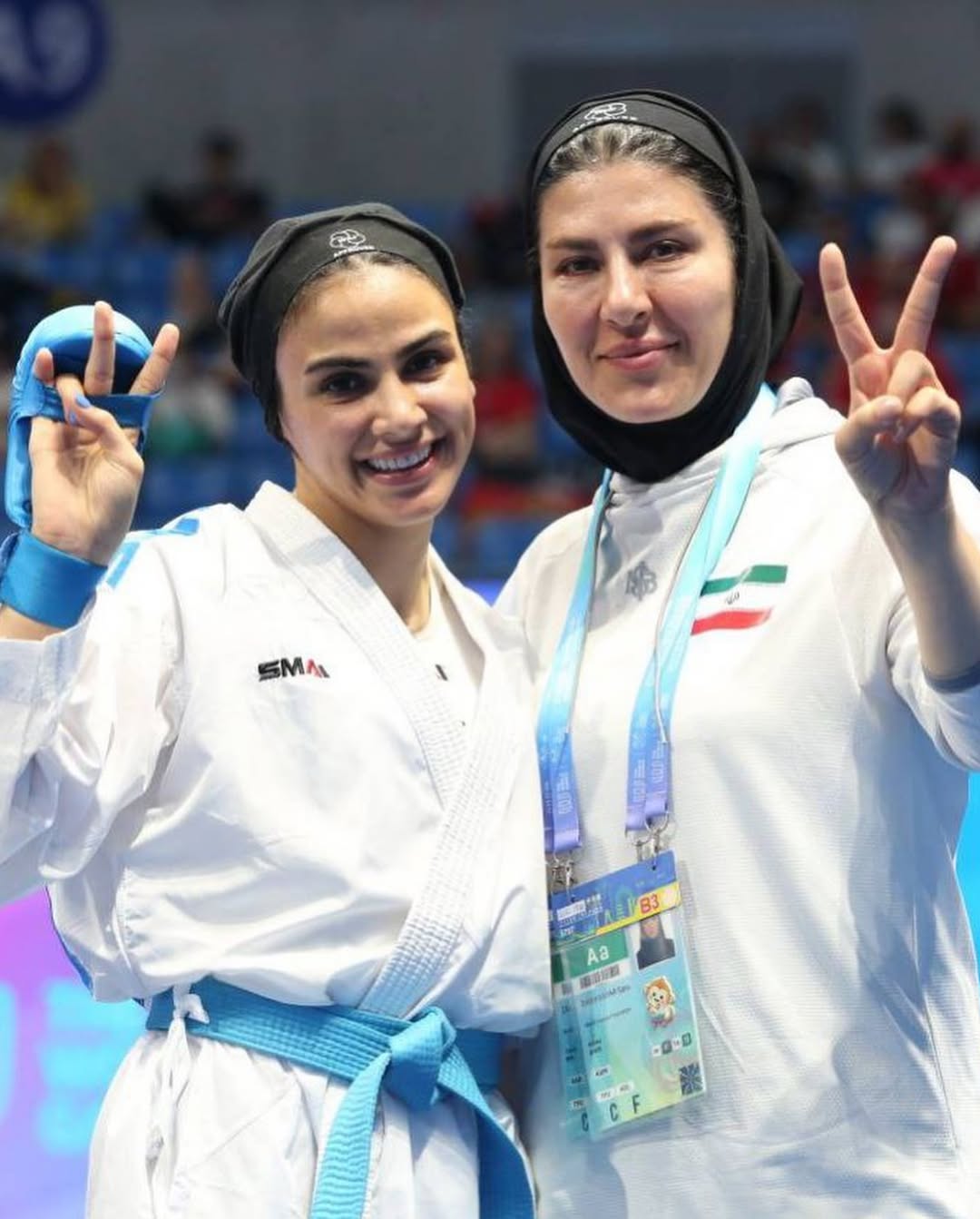 پیروزی سارا بهمنیار در مسابقات جهانی کاراته